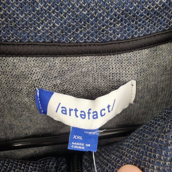 Artefact Barry Textured 1/4 Zip Long Sleeve Sweater Top Men Size XXL Plus NWT - Picture 5 of 12